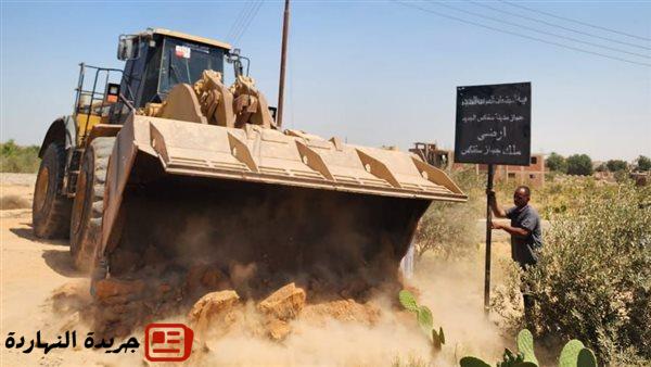 إزالة تعديات على أرضي الدولة وتحذير للمخالفين في سفنكس الجديدة 2 إزالة تعديات على أرضي الدولة وتحذير للمخالفين في سفنكس الجديدة