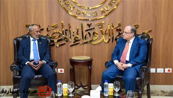 رئيس هيئة الدواء يستقبل وزير صحة موريتانيا لبحث سبل التعاون في الرقابة الدوائية