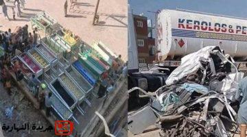 الجنة إقامة عزاء مجمع لضحايا حادث الطريق الإقليمي بالمنوفية