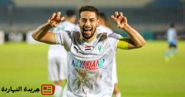 محمد الشامي ينتظم في مران المصري بعد التعافي من الصليبي