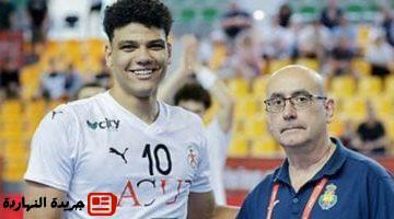 عماد أوكا أفضل لاعب فى مباراة شباب اليد أمام