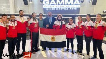 تحصد 10 ميداليات فى بطولة العالم للفنون القتالية MMA