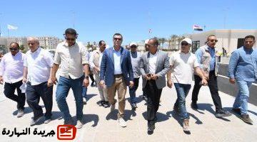 الإسكان يتفقد كوبرى C19 والمدينة التراثية والمنطقة الشاطئية بمدينة