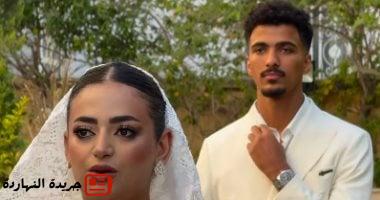 حسام عبد المجيد مدافع الزمالك يحتفل بعقد قرانه.. صور