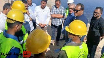 الإسكان يتفقدون محطات معالجة الصرف الصحي والطرق بمدينة بني