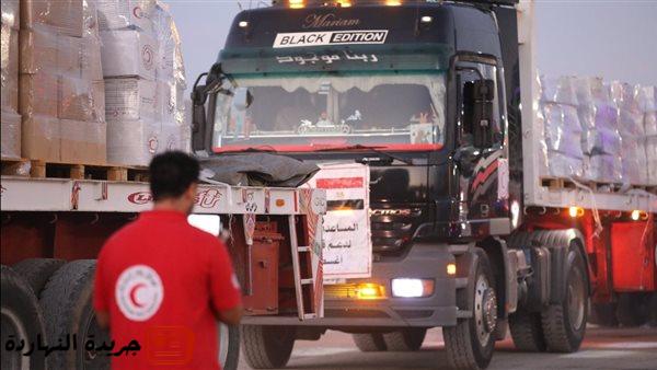 لليوم الثامن على التوالي.. "زاد العزة" تدفع بـ300 شاحنة من المساعدات للأشقاء الفلسطينيين 5 لليوم الثامن على التوالي.. “زاد العزة” تدفع بـ300 شاحنة من المساعدات للأشقاء الفلسطينيين